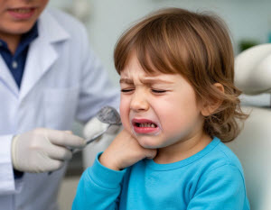 Если болит зуб у ребенка нужно записаться к стоматологу